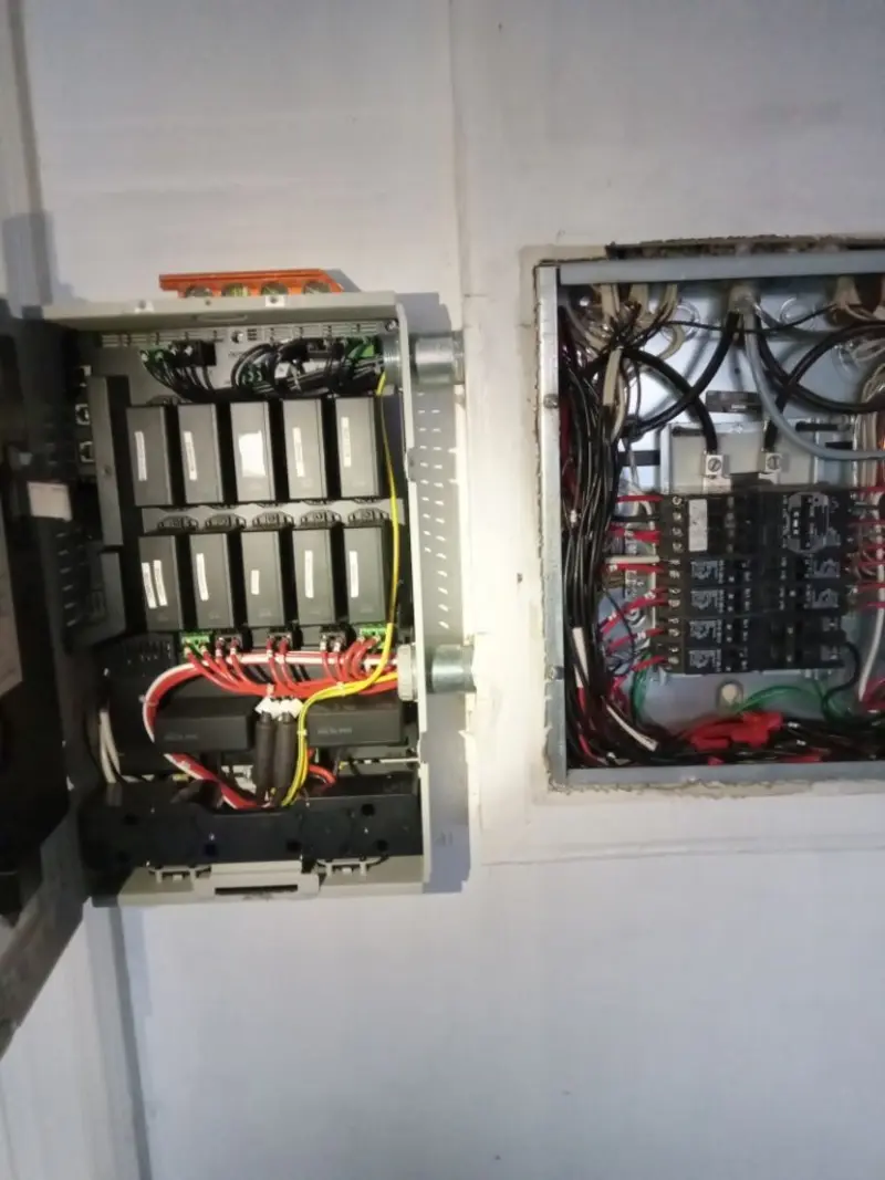 Electrical panel upgrade completed for Security Camera Wiring in Reedley